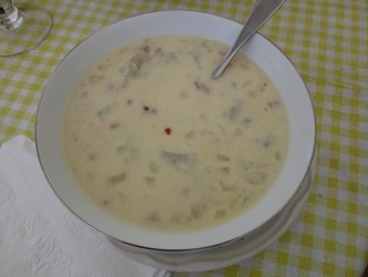 Voila! The finished product. A bowl of hot, yummy good-ness!