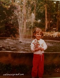 Spring photo of me as a child