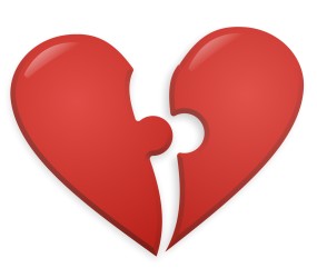 broken heart puzzle pieces
