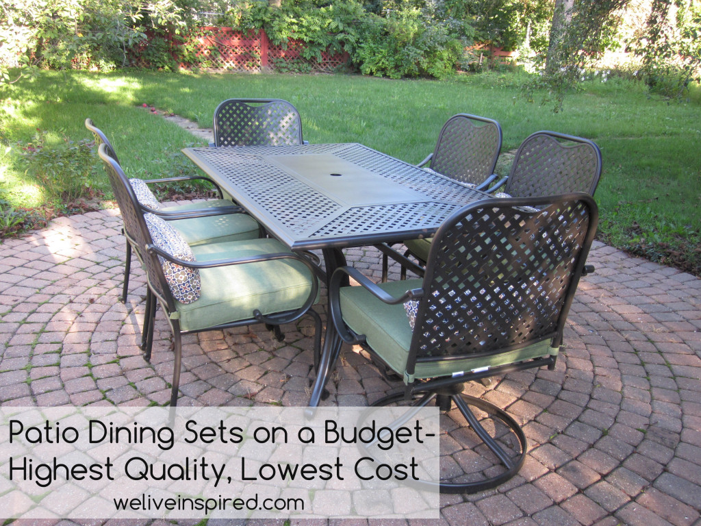 Best patio dining set best sale under 1000